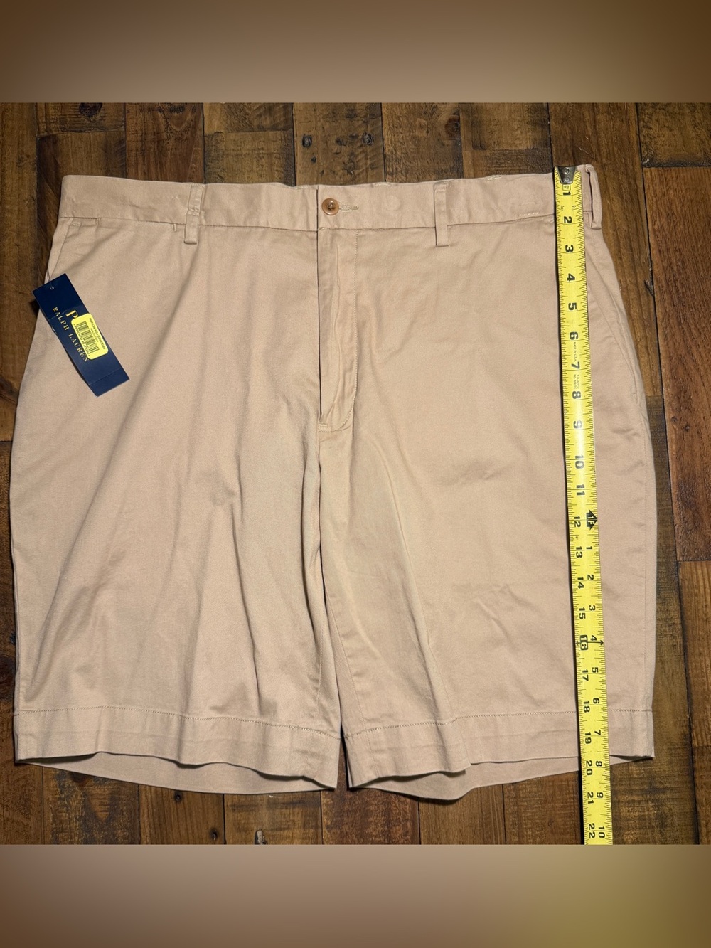 Polo Ralph Lauren Men’s 35W Stretch Classic Fit 9” Khaki Shorts - Picture 4 of 13
